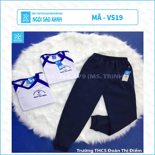 ÁO THỂ DỤC NỮ VS19 - THCS ĐOÀN THỊ ĐIỂM